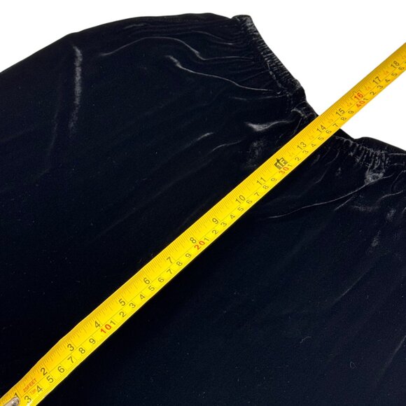 Citron Santa Monica Velvet Wide Leg Crop Culottes Pants SZ M Whimsigoth Boho - Picture 7 of 12